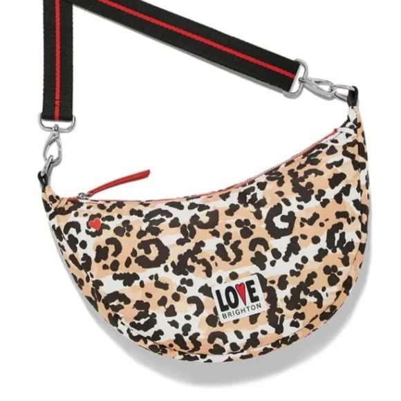 Brighton Spotted Love Slingpack Crossbody with Black & Red Adjustable Strap - Picture 2 of 6